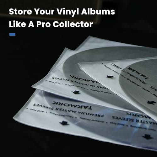Vinyl Record Inner Sleeves: 12" Anti-Static Rice Paper LP Sleeves Album Record Acid-Free Clear Protective Sleeves for Vinyls Storage, 25pcs thumbnail 6