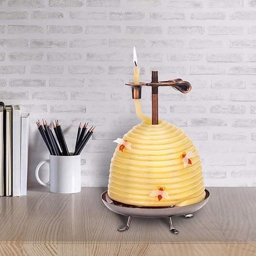 Candle by the Hour 70-Hour Beehive Candle, Eco-friendly Natural Beeswax with Cotton Wick thumbnail 7