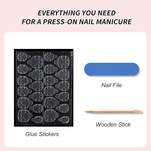 White Press on Nails Medium Coffin Fake Nails French Nails Press ons with Bow Tie Lace Design Full Cover Stick on Nails for Women Manicure,Reusable | Artificial | Nail Sticky Tabs | Easy Apply | 24Pcs thumbnail 6