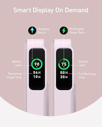 Anker MagGo Power Bank, Qi2 Certified 15W Ultra-Fast MagSafe-Compatible Portable Charger, 10,000mAh Battery Pack with Smart Display & Foldable Stand, For iPhone 16/15/14/13 Only (USB-C Cable Included) thumbnail 3