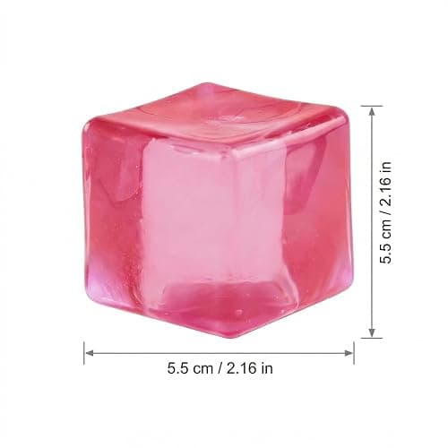 Squishy Stress Cube for Adults,2026 Squishy Slow Rising Fidget Cube Squeeze Sensory for Anxiety Stress Relief High Density Ice Squeeze Ball Cubes (05-Pink) thumbnail 3