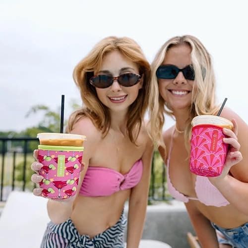 Sok It JavaSok Iced Coffee & Cold Soda Insulated Neoprene Cup Sleeve (Lime After Lime, Small: 16-20oz) thumbnail 2