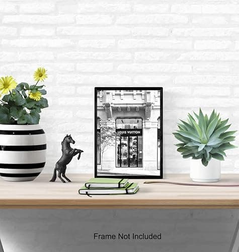 Photo of Designer Store Glam Wall Decor – Unique Designer Home Art Poster for Apartment Living room Bedroom – Chic Gift for Women Woman Wife Her Haute couture Fashion Fans– 8x10 Picture Print Wall Art thumbnail 5