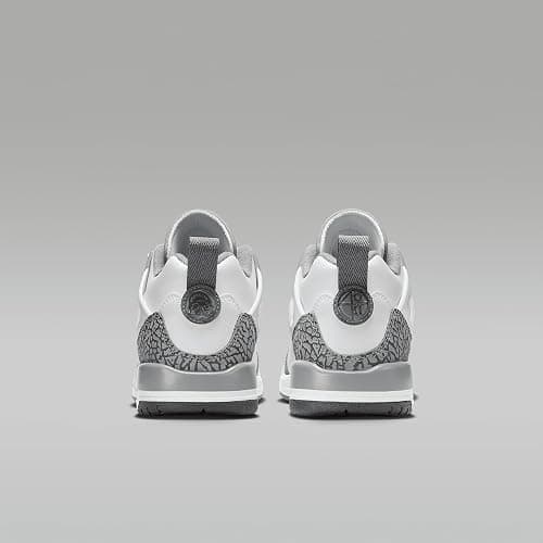 Jordan Spizike Low Big Kids' Shoes (FQ3950-102, White/Anthracite/Wolf Grey/Cool Grey) - 7 Big Kid thumbnail 6