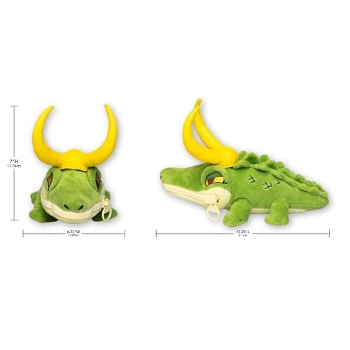 QMx Quantum Mechanix - Marvel - Alligator Loki Zippermouth Plush thumbnail 2