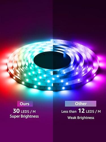 Ledagic Led Lights for Bedroom 32.8ft 300Leds Music Sync Led Strip Lights | Color Changing Led Lights with 60 Key Remote and App Control RGB Led Light Strip for Home Party Room Decoration thumbnail 3