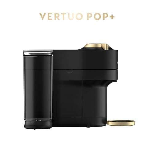 Nespresso Vertuo Pop+ Deluxe Coffee and Espresso Machine by Breville - Matte Black and Gold thumbnail 8