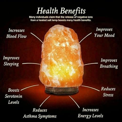 100 Percent Natural Pure Himalayan 1kg Salt Lamp Healing Ionizing Pink Crystal Rock Hand Crafted Air Purifier Home Decor, USB LED Night Light & Gifts Wooden Base Fine Quality Home Decoration thumbnail 2
