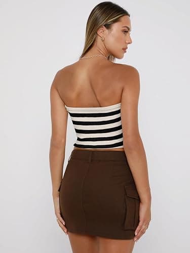 EFAN Womens Tube Tops Summer Outfits Cute Crop Tops 2026 Beach Vacation Spring Fashion Y2K Strapless Sleeveless Clothes thumbnail 5