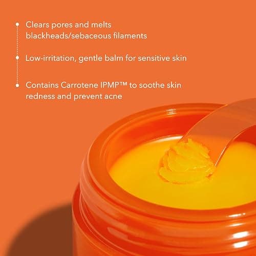 APRILSKIN Carrotene IPMP Hydromelt Cleansing Balm, 3.04 fl.oz, Noncomedogenic, Grapefruit Peel Oil, O-Cymen-5-Ol helps reduce blackheads & breakouts, for sensitive & oily skin, Korean Skincare thumbnail 7