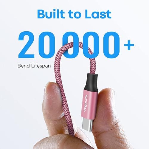 etguuds Pink USB C Cable 3ft, 2-Pack USB to USB C Cable 3A Fast Charging Type C Cable Braided Data Cord for iPhone 16 15 Pro Max Samsung Galaxy S25 S24 S23 S22 S21 S20 S10 Note 20, Pixel Moto thumbnail 6