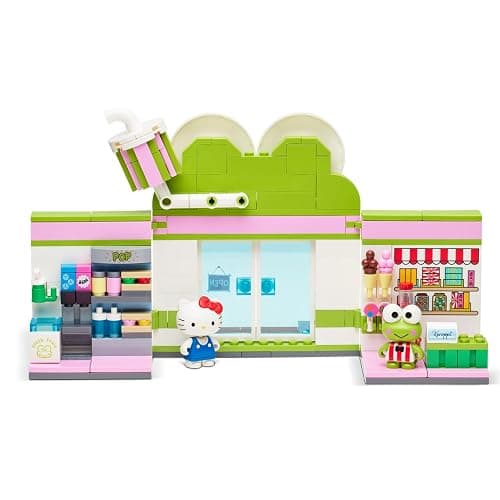 BLDR Hello Kitty and Friends Keroppi Mart Building Set with Hello Kitty and Keroppi Minifigures - Gift for Kids, Girls, Sanrio, and Kawaii Fans Ages 8+, 0103 thumbnail 4