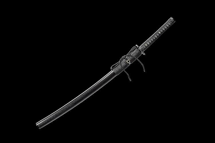 LQDSDJ Black Samurai Japanese Sword Katana Swords Hand-Forged thumbnail 2