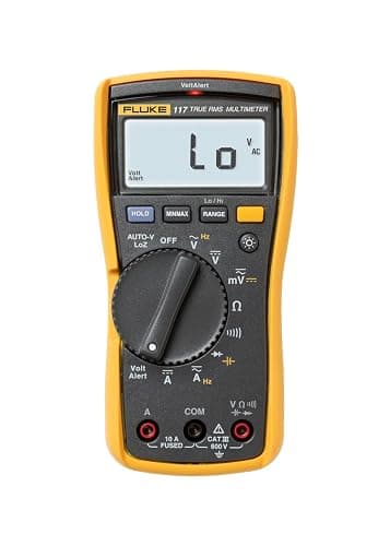 Fluke 117 Digital Multimeter, Non-Contact AC Voltage Detection, Measures Resistance/Continuity/Frequency/Capacitance/Min Max Average, Automatic AC/DC Voltage Selection, Low Impedance Mode thumbnail 2