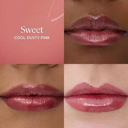 Kulfi Lassi Lips Staining Lip Oil, | Color: Sweet - cool dusty pink | Long-Lasting Moisturizing with Mango Seed Oil, Coconut Oil, Vitamin E, High Shine Finish, 0.12 oz / 3.8 mL thumbnail 2
