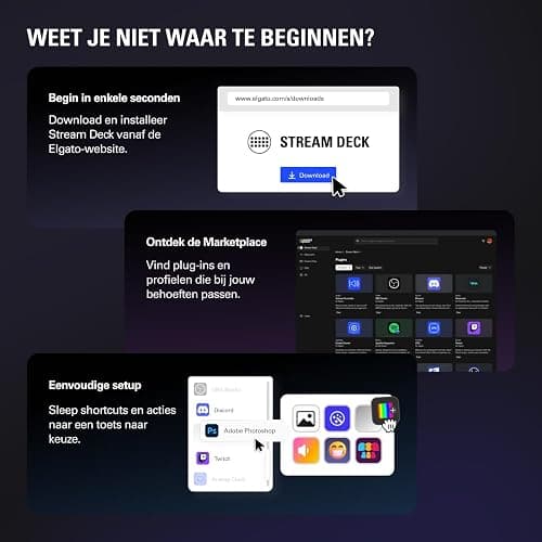 Elgato Stream Deck MK.2 White – Studio Controller, 15 macro keys, trigger actions in apps and software like OBS, Twitch, ​YouTube and more, works with Mac and PC thumbnail 8