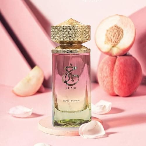 Paris Corner | Khair Peach Delulu Eau de Parfum for Women – 3.4 Fl Oz | Sophisticated Gourmand Perfume with Peach, Nectarine, Guava, Vanilla & Florals | Long Lasting Luxury Fragrance thumbnail 2