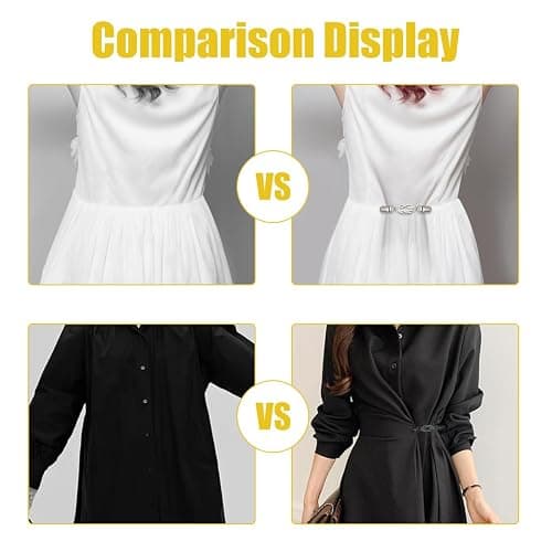 3 Pezzi Spille Vintage per Cardigan, Clip Decorativi per Vestiti, Cinch Clip per Stringere Abiti e Pantaloni, Fermaglio per Sciarpe Retrò thumbnail 5