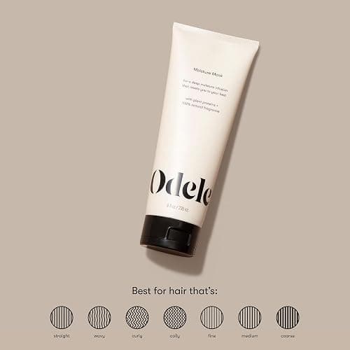 Odele Moisture Hair Mask, Conditioner Treatment with Jojoba and Argan Oils for All Hair Types + Textures, 8 Fl Oz thumbnail 3