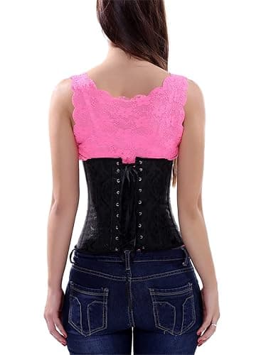 KUOSE Damen Waist Cincher Unterbrust Korsage Korsett Shaper Body Bauchweg Corsage Übergrößen thumbnail 5