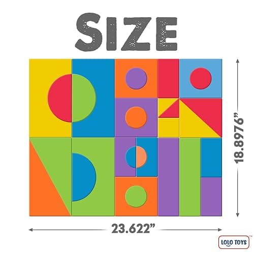 LOLO TOYS Large Building Foam Blocks for Toddlers – Giant Jumbo Big Building Blocks (30 Pieces) thumbnail 3