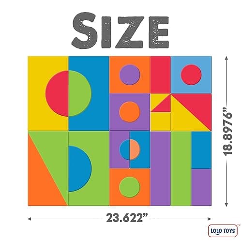 LOLO TOYS Large Building Foam Blocks for Toddlers – Giant Jumbo Big Building Blocks (30 Pieces) thumbnail 4