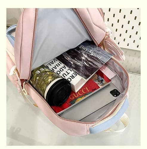 TIAASTAP Cute Ita Backpack Kawaii School Backpack for Girls Aesthetic School Bag Preppy Japanese Schoolbag Y2K Daypack for Teenage Primary Secondary Middle School (Pink) thumbnail 6