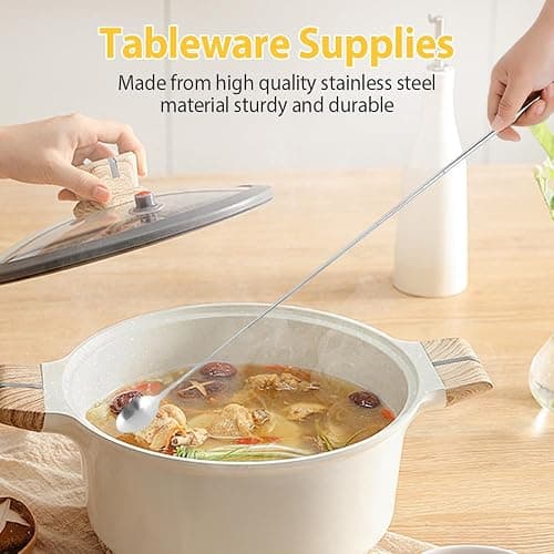 Extendable Fork Spoon, New Stainless Steel Retractable Forks Long Handle Telescoping Forks, Extender Set for Dinner Fruit Dessert BBQ (Fork) thumbnail 6