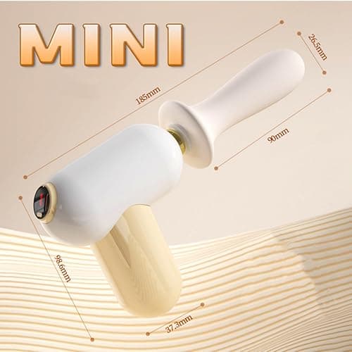 Mini Massager Gun for Women Back Massage with 5 Massage Gun Heads Wand Thera Gun Attachments 8 Speeds Massage Gun Deep Tissue thumbnail 4