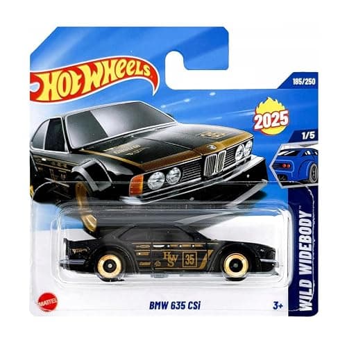 Hot Wheels BMW 635 CSi - Wild Wideboy 1/5 - Short Card - HYW38 - Black - 2025 - Image 1