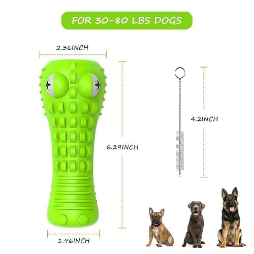 Cutiful Dog Toys for Aggressive Chewers Large Medium Breed, Indestructible Dog Toothbrush Chew Toys, Squeaky Interactive Tough Extremely Durable, Dogs Toys to Keep Them Busy thumbnail 6