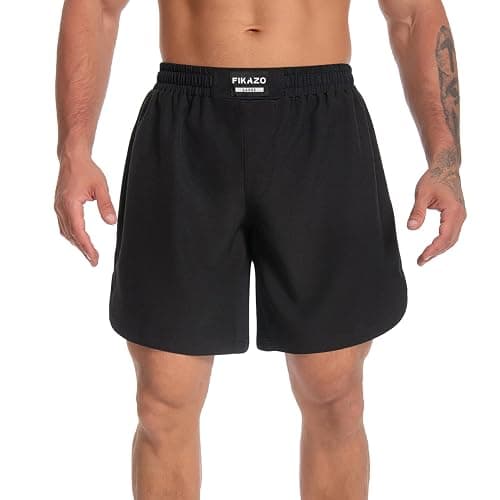 Fikazo MMA Shorts Men - No Gi BJJ Grappling Shorts for Muay Thai, Boxing, Fight，Wrestling & Combat Training - Image 1
