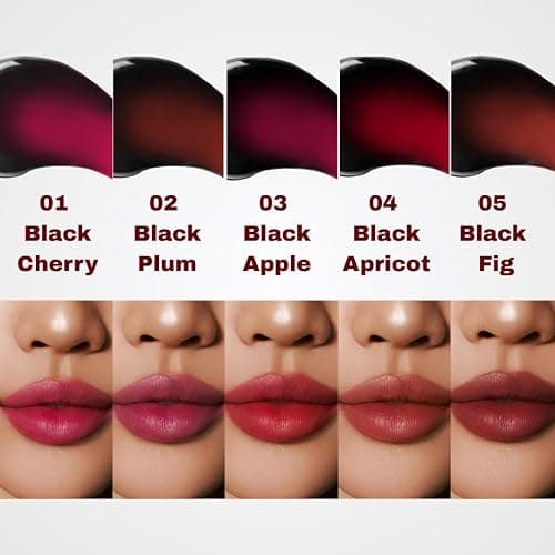 MILKTOUCH Black Peel Off Lip Tattoo - Long-Lasting Matte Lip, Waterproof & Transfer-Proof, Highly Pigmented, Stay-On-All-Day Lip Tint Stain (4.5g) #03 Black Apple thumbnail 6