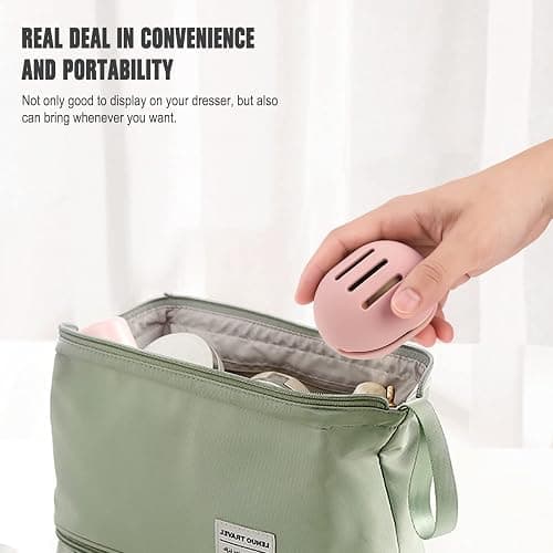 FERYES Silicone Makeup Sponge Holder Unbreakable and Eco-Friendly for Travel Pink thumbnail 4
