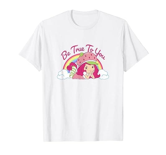 Strawberry Shortcake Be True To You Vintage Rainbow Cutie T-Shirt - Image 1