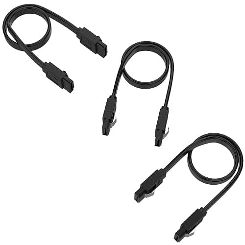 SABRENT SATA III Cable 6Gbps 50cm (3 Pack) – Locking Latch SATA Cable for SSD HDD PC Desktop Motherboard (CB-SFK3) thumbnail 3
