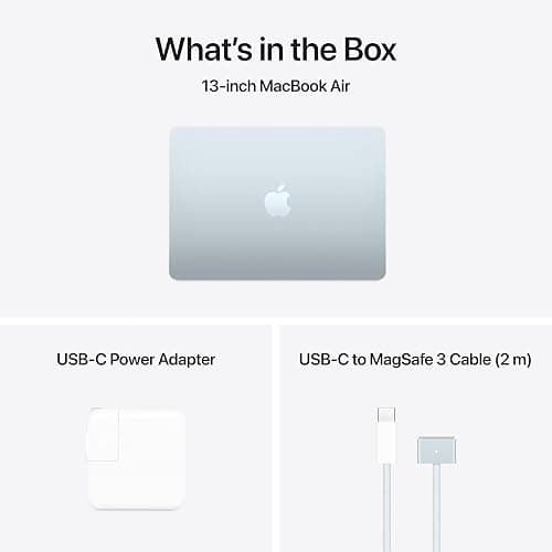 Apple 2025 MacBook Air 13-inch Laptop with M4 chip: Built for Apple Intelligence, 13.6-inch Liquid Retina Display, 16GB Unified Memory, 256GB SSD Storage, 12MP Center Stage Camera, Touch ID; Sky Blue thumbnail 7