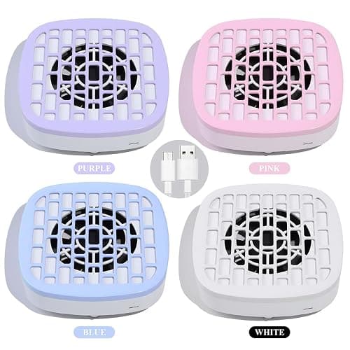 USB Mini Manicure Nail Vacuum Cleaner Strong Suction Nail Dust Collector Portable Nail Art Vacuum Dust Cleaner Extractor Fan (WITHE) thumbnail 5