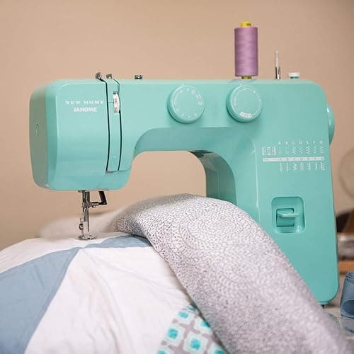 Janome Arctic Crystal Easy-to-Use Sewing Machine with Interior Metal Frame, Bobbin Diagram, Tutorial Videos, Made with Beginners in Mind for Garments, Patchwork, Light Quilting thumbnail 9