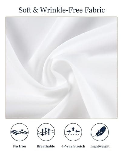 Cozople Boys Long Sleeve Dress Shirt Button Down Wrinkle-Resistant | Soft Smooth Fabric with Classic Spread Collar and Button Cuffs Ideal for School Uniform, Wedding And Formal Events thumbnail 4