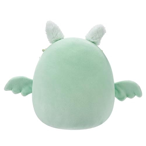 Squishmallows Original 7.5-Inch - Tove the Mint Green Mothman with Flower Crown and Fuzzy Belly thumbnail 4