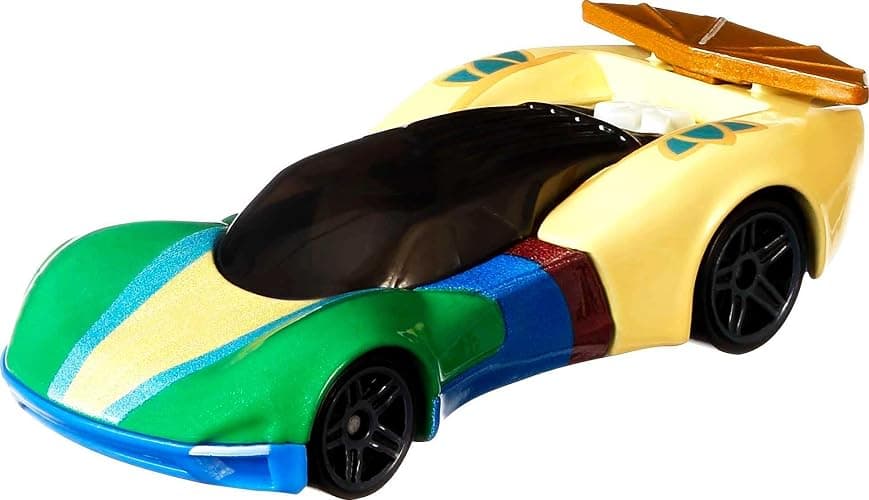 Hot Wheels Mattel Disney Princess Toy Cars 5-Pack, Set of 5 Character Vehicles in 1:64 Scale: Mulan, Snow White, Belle, Jasmine & Ariel thumbnail 5