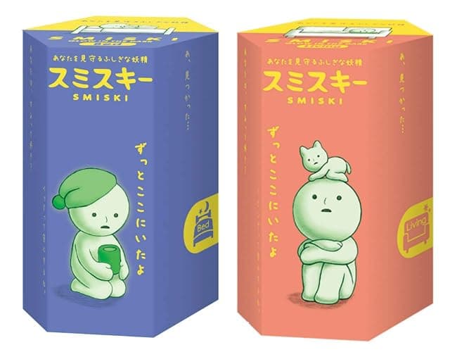 Smiski Glow in The Dark Mini Figure Set: Bed + Living Series, 2 Assorted Blind Box - Image 1
