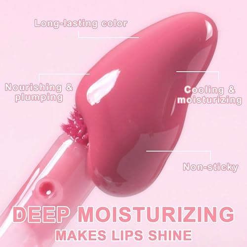 6pcs Lip Gloss Oil Set, Mini Hydrating Lip Glow Oil Lip Gloss, Lipgloss Lipoil Set for Women Girls Teens, Tinted Plumping Fat Lip Oil Lip Balm for Dry Lips Nourishing (SET A) thumbnail 6