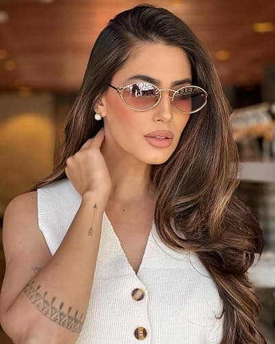 boten Retro Oval Sunglasses for Women Small 90s Sun Glasses | Trendy Gold Frame Round Shades Fashion Vintage Cute Designer Sunnies thumbnail 3
