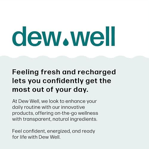 Dew Well Deodorant Wipes - On-the-Go Travel Deodorant - Fresh Mint, Rose & Cucumber Scents Body Wipes for Women - Aluminum, Paraben & Sulfate Free Mini Toiletries - 50 Count, Mint/Rose/Cucumber thumbnail 8