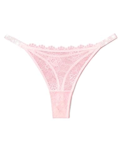 Avidlove Lace Thongs for Women with Rhinestone-Embellished Strap Cheeky Underwear Sexy Panties 1-3 Pack - Image 1