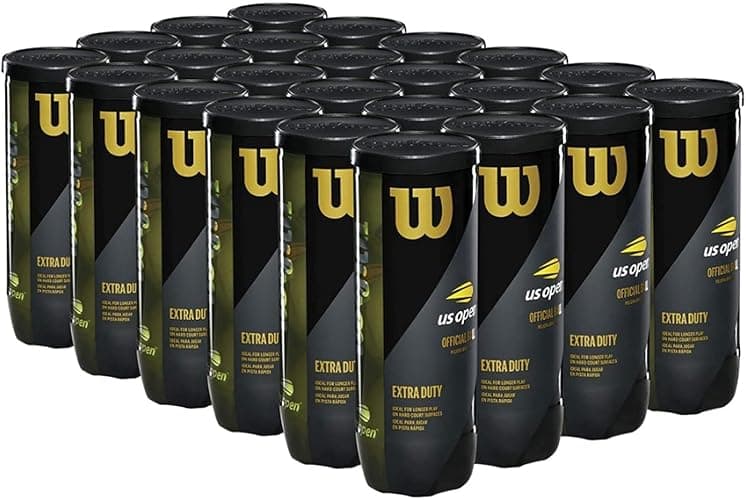 WILSON US Open Extra Duty Tennis Balls - 12 Cans (36 Balls) + 24 Cans (72 Balls) - Image 1