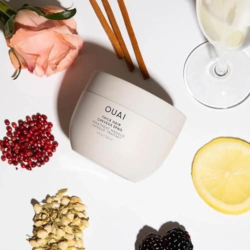 OUAI Thick Hair Mask - Deep Conditioning Hair Mask with Almond Oil, Olive Oil, & Hydrolyzed Keratin to Restore Damaged Strands - Phthalate & Paraben Free (8 fl oz) thumbnail 6