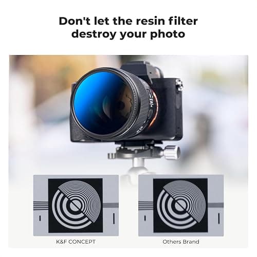 K&F Concept 58mm UV/CPL/ND Lens Filter Kit (3 Pieces)-18 Multi-Layer Coatings, UV Filter + Polarizer Filter + Neutral Density Filter (ND4) + Cleaning Cloth+ Filter Pouch for Camera Lens (K-Series) thumbnail 7